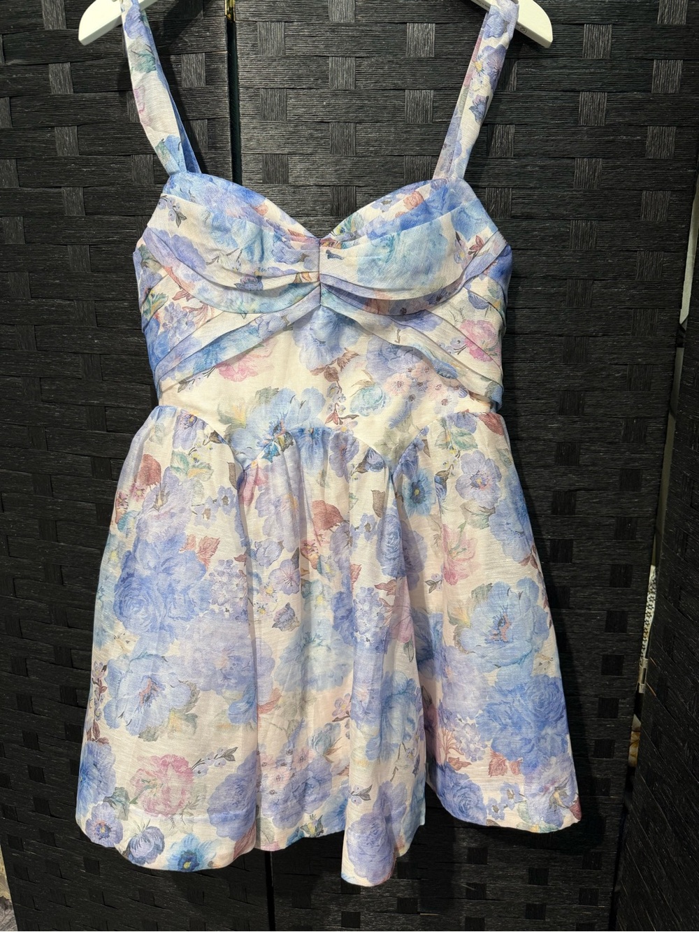 ZIMMERMANN mini

dress with linen and silk